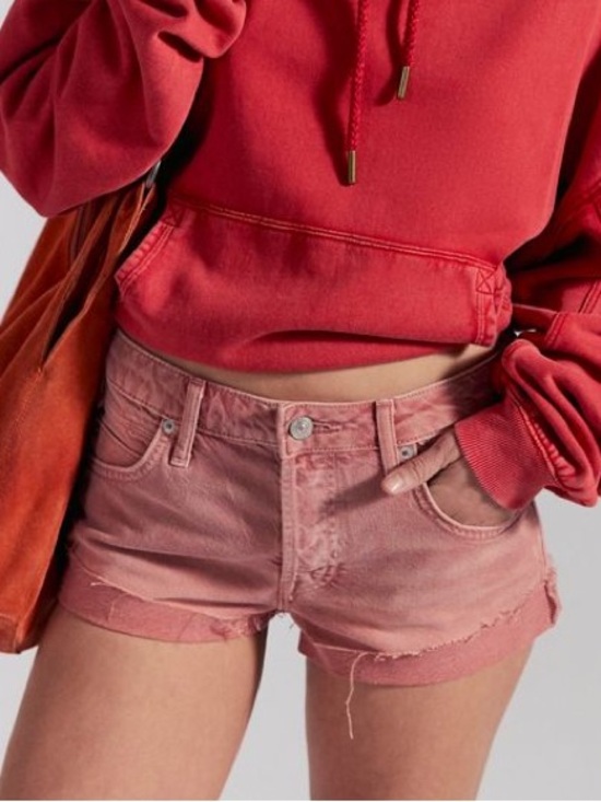 We The Free Pants - We The Free Rust Pink Denim Jean Shorts